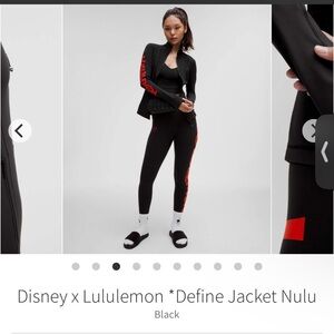 🍋 Disney x Lululemon *Define Jacket Nulu Black NWOT Size 2 🍋
